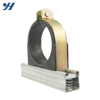 Heat Insulation Galvanized EMT Conduit Steel Strut Clamps Cushion Pipe Clamp for Conduit