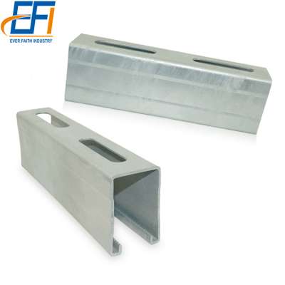 Customized Galvanized Strut U Steel Channel Per Piece Perforated Steel U Channel Posts